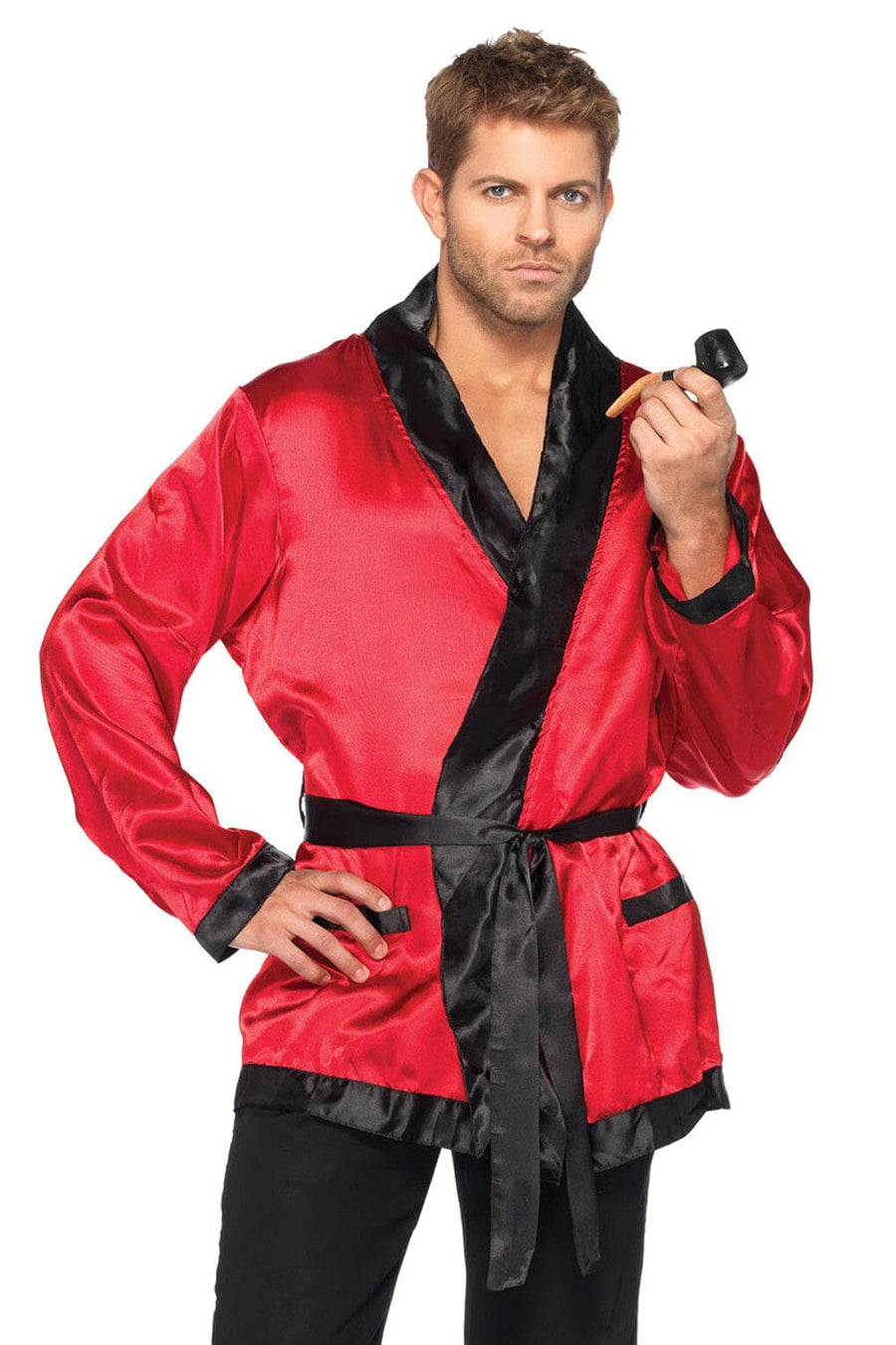 3 Piece Cigarette Smoke Jacket, Belt And Pipe-Retro Costumes-SEXYSHOES.COM