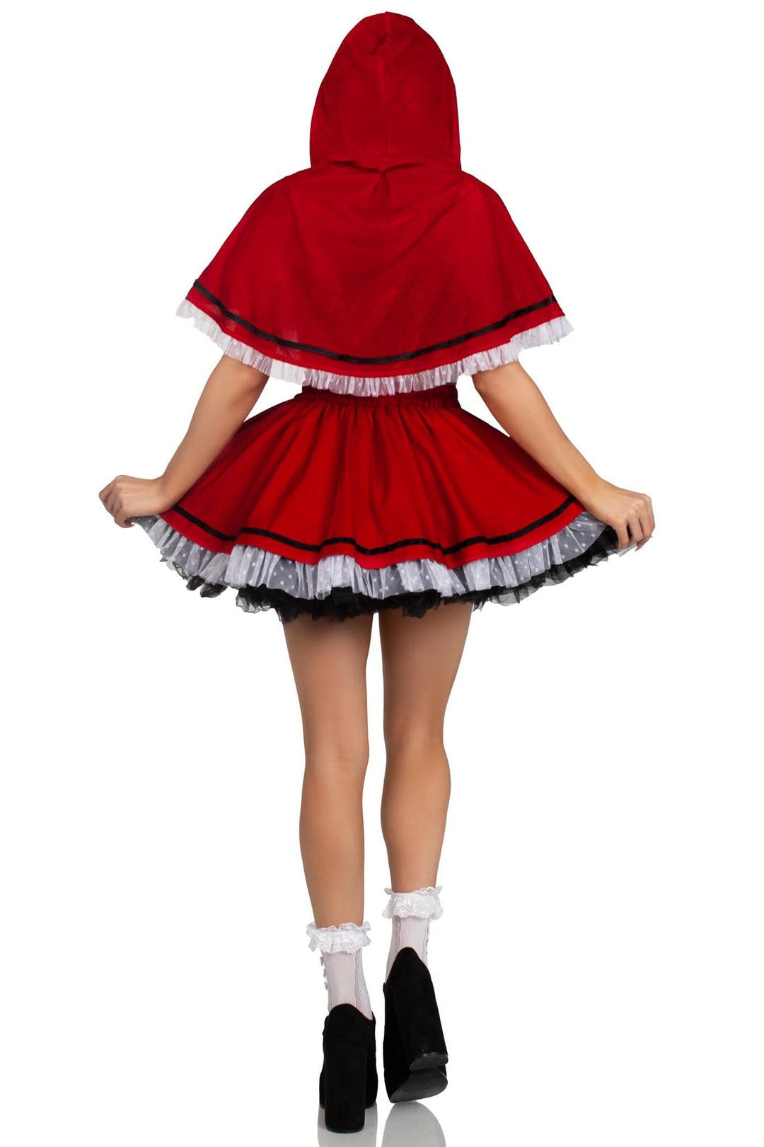 Leg Avenue 3 Piece Flirty Miss Red Set in Red 