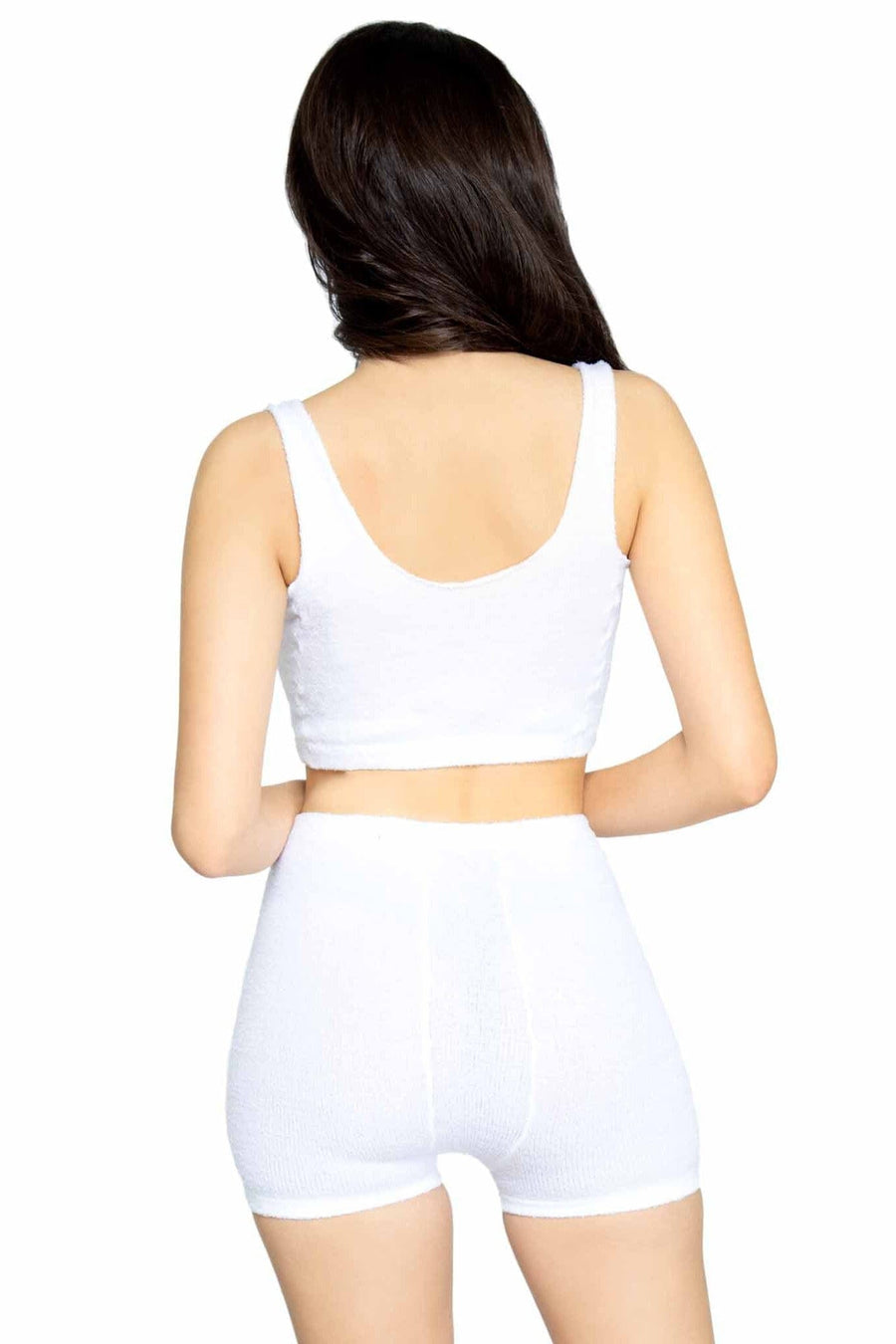3 Piece Ultra-Soft Cozy Knit Tank Set With Boyshorts & Knee Socks-Camisoles-SEXYSHOES.COM