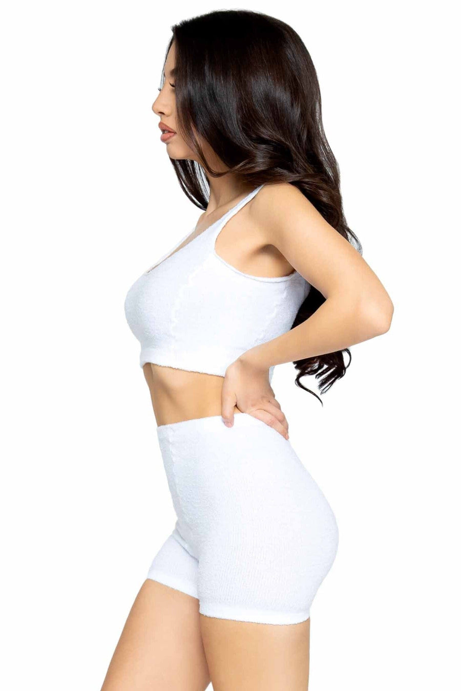 3 Piece Ultra-Soft Cozy Knit Tank Set With Boyshorts & Knee Socks-Camisoles-SEXYSHOES.COM