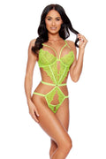 Strappy Cutout Lace Teddy