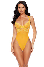 Underwire Lace & Mesh Teddy