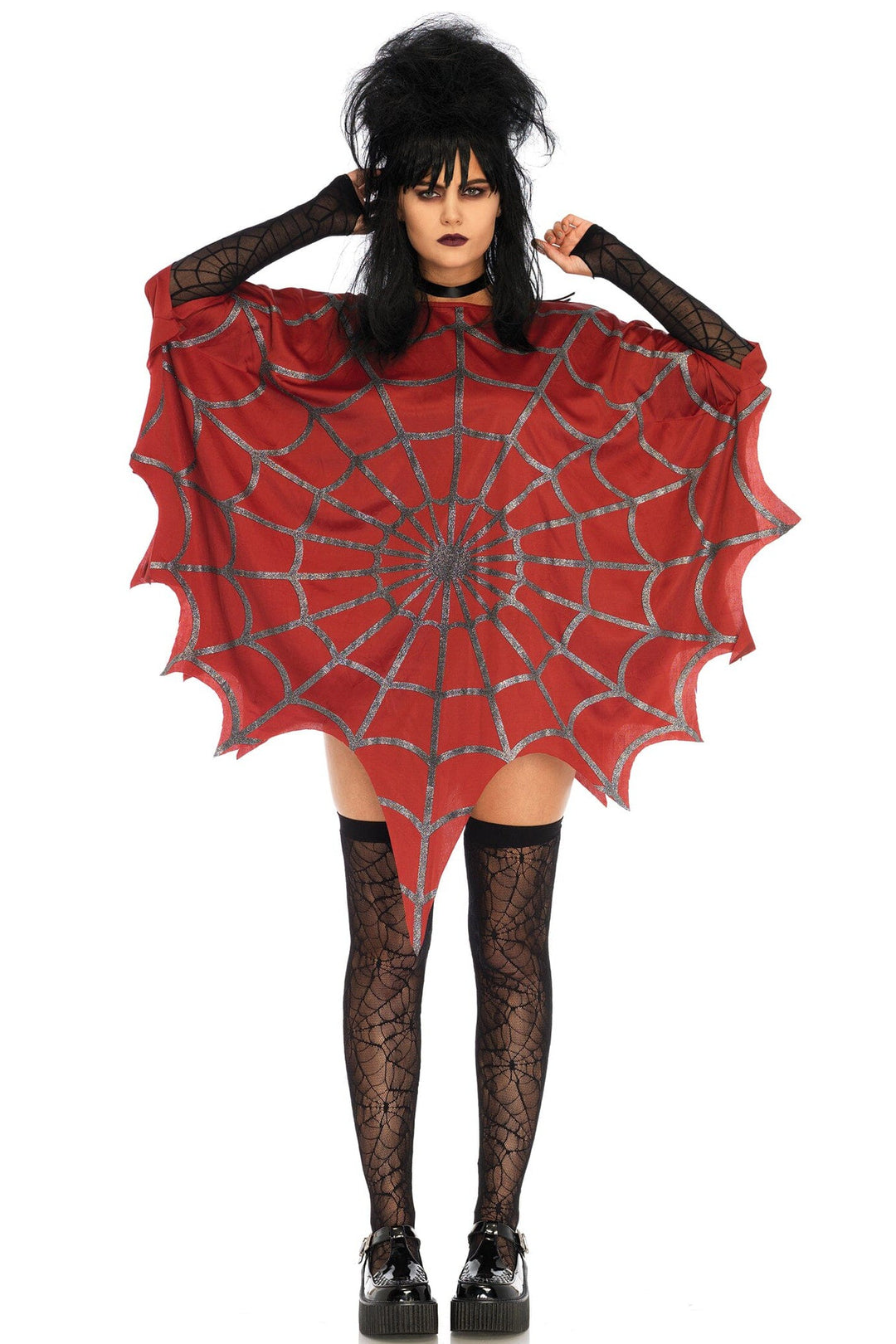 Leg Avenue Glittter Wed Poncho in Red  from SexyShoes.com