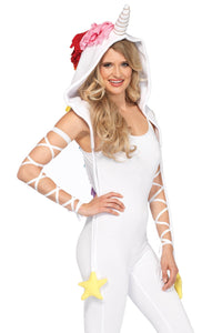 Fleece Unicorn Hood with Star-Costume Headwear-SEXYSHOES.COM