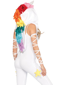 Fleece Unicorn Hood with Star-Costume Headwear-SEXYSHOES.COM