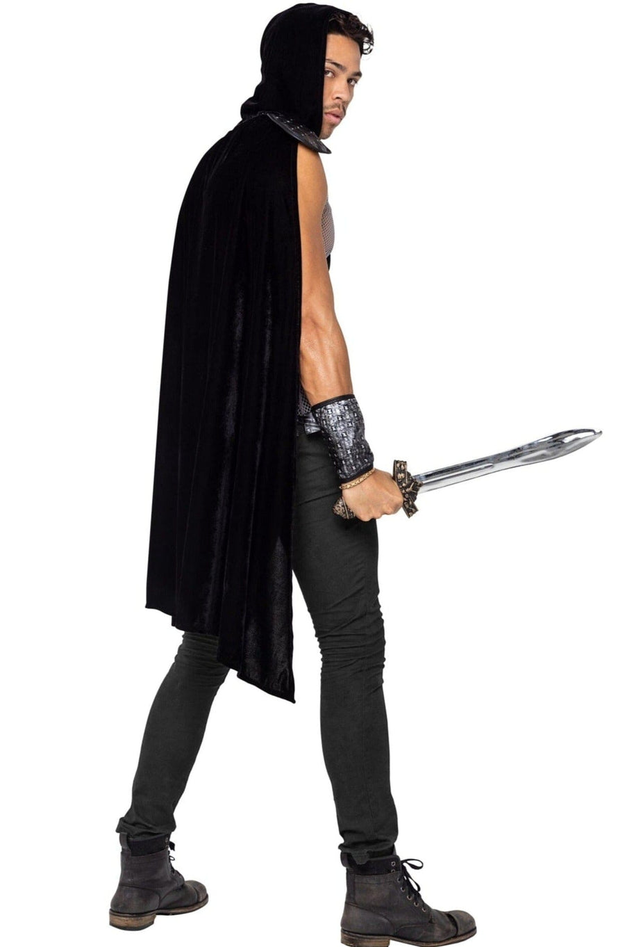 Roma Costumes 3PC Men's Dark Realm Warrior in Black 