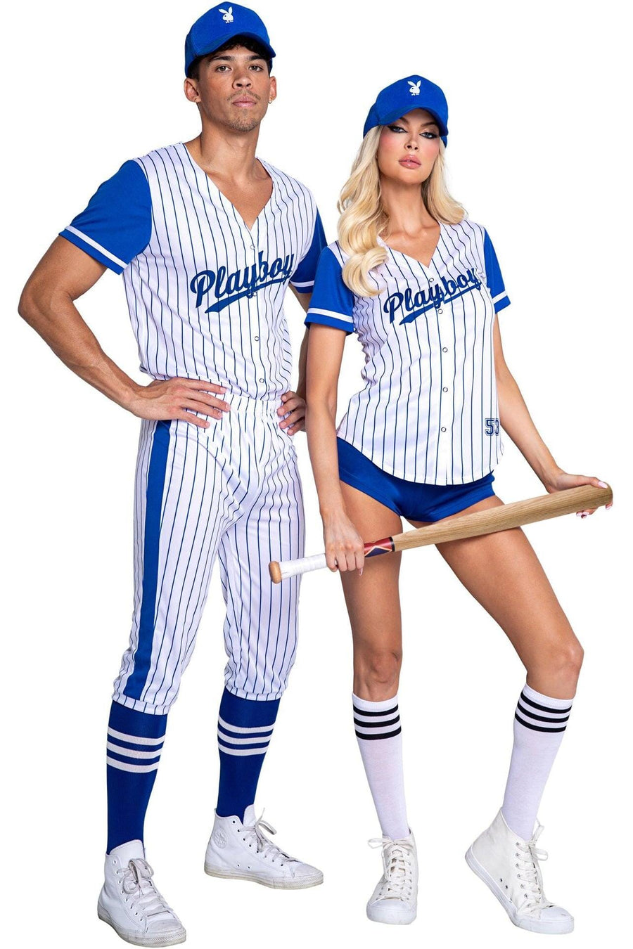 Roma Confidential 3PC Playboy Baseball Homerun Hottie in White 
