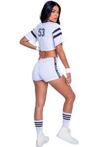 Roma Confidential 3PC Playboy Sporty Football Player in White 