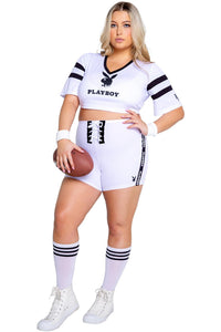 Roma Confidential 3PC Playboy Sporty Football Player in White  from SexyShoes.com