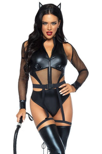 Leg Avenue 3 Piece Criminal Kitty in Black 