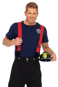 Leg Avenue 3PC. Fire Captain in Black  from SexyShoes.com