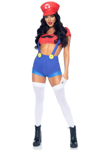 Leg Avenue 3PC. Gamer Babe in Red  from SexyShoes.com