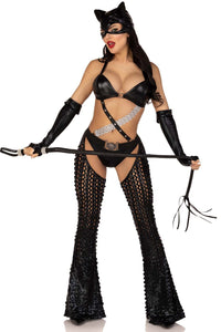 Leg Avenue 3 Piece Mistress Kitty in Black  from SexyShoes.com