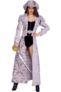 Roma Confidential 3pc Deluxe Pirate Queen in Grey  from SexyShoes.com