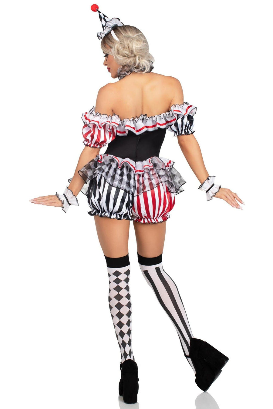 4 Piece Darling Harlequin Costume Set-Circus Costumes-SEXYSHOES.COM