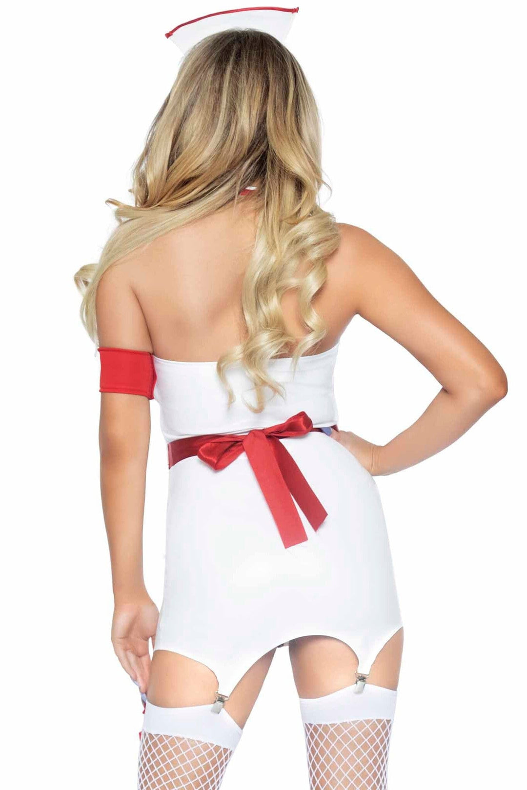 Leg Avenue 4 Piece Er Hottie Costume Set in White 
