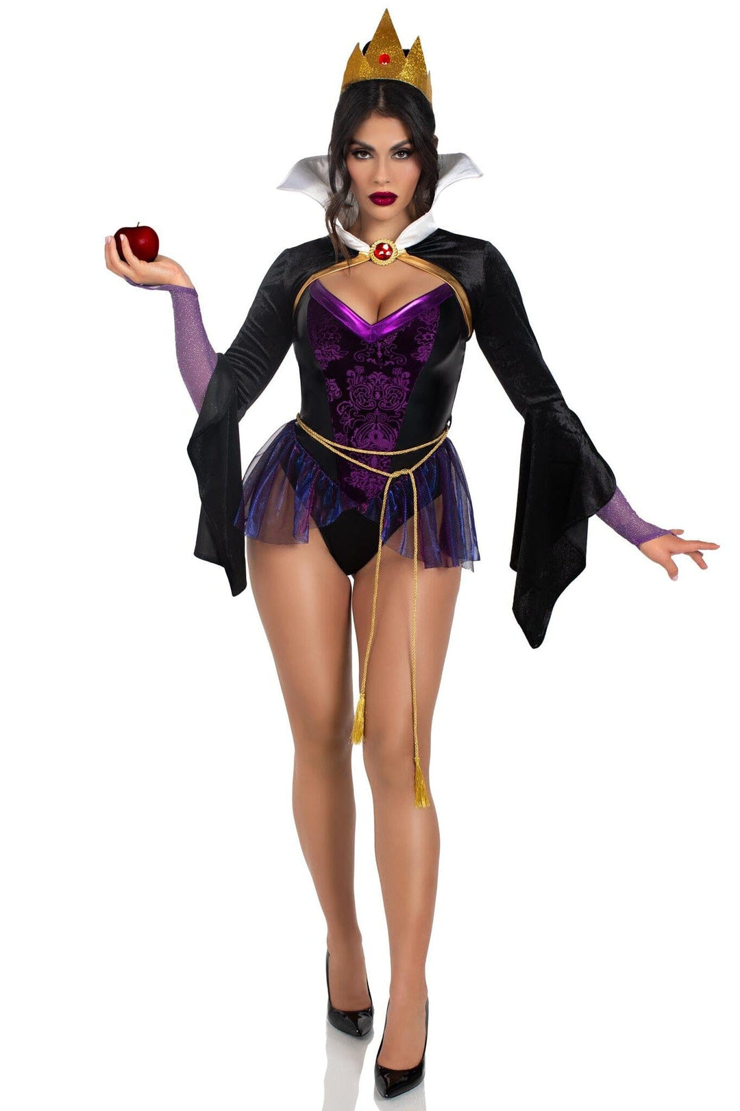 Leg Avenue 4 Piece Poison Queen Set in Black  from SexyShoes.com