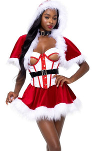 Roma Costumes 4PC Northpole Vixen in Red  from SexyShoes.com