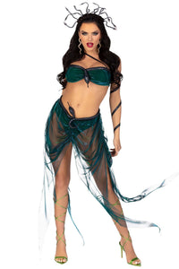 Leg Avenue 4PC. Medusa in Green  from SexyShoes.com