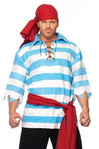 Leg Avenue 4 Piece Pillaging Pirate in Blue  from SexyShoes.com