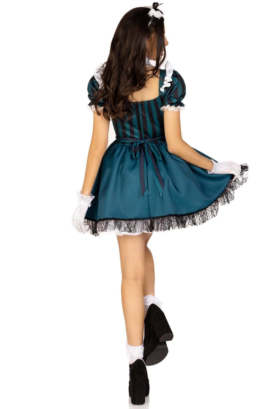 Leg Avenue 4PC. Victorian Maid in Black 