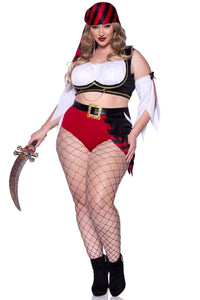 Leg Avenue 4PC. Wicked Pirate Wench in Multi  from SexyShoes.com