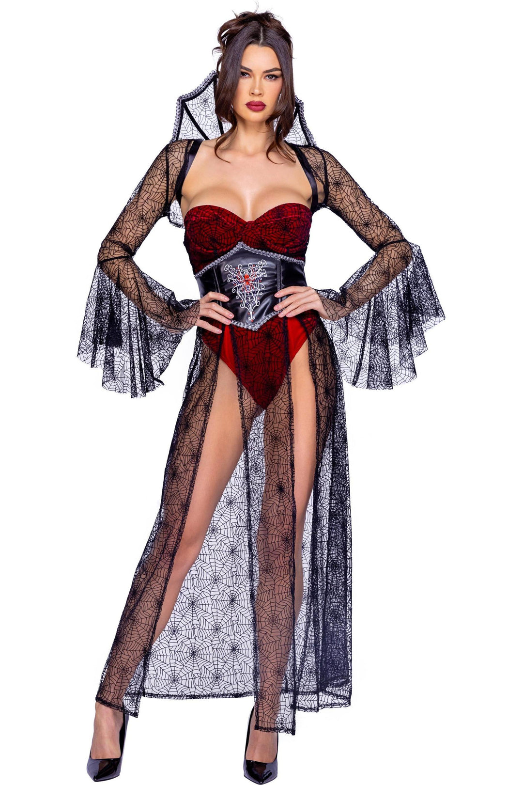 Roma Confidential 4pc Black Widow in Black  from SexyShoes.com