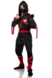 Leg Avenue 5 Piece Ninja Costume Set in Black  from SexyShoes.com
