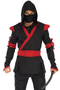 Leg Avenue 5 Piece Ninja Costume Set in Black 