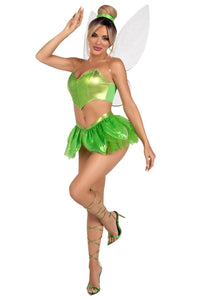 Leg Avenue 5 Piece Rebel Fairy Set in Green 