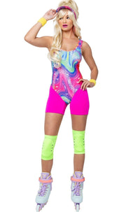 Roma Costumes 5PC Retro Rollerblade Doll in Pink  from SexyShoes.com