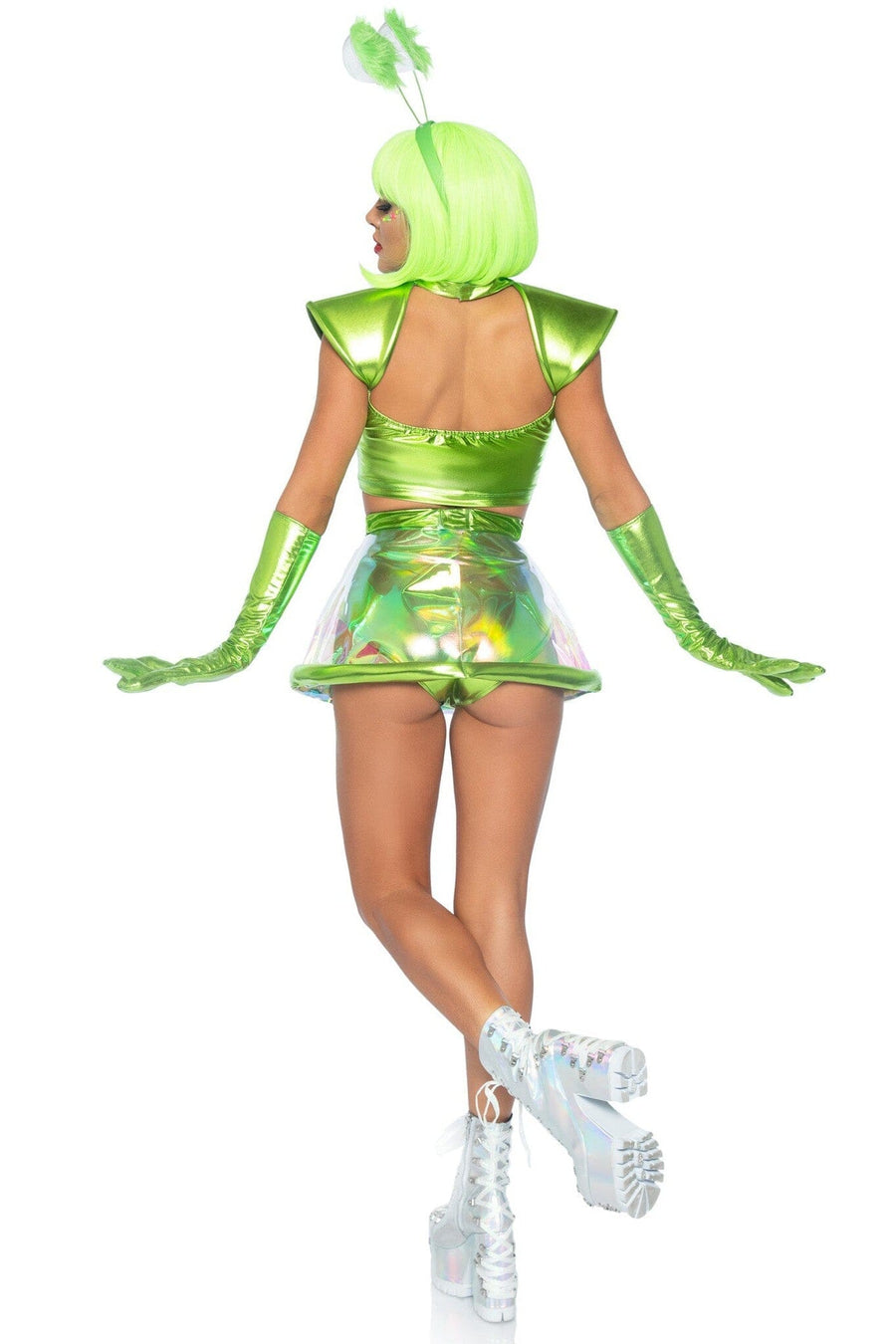 Leg Avenue 5PC. Beam Me Up Babe in Green 