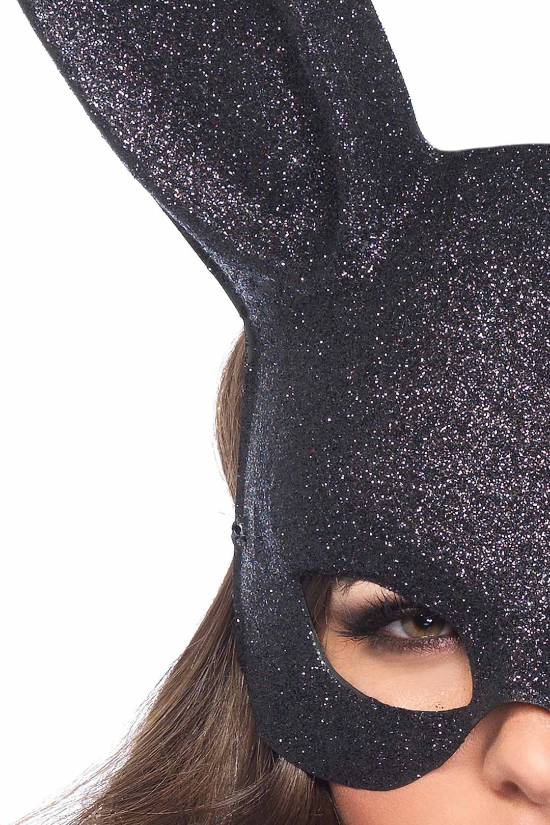 6 Piece Glitter Masquerade Rabbit Mask-Costume Headwear-SEXYSHOES.COM