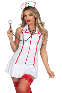 Leg Avenue Head Nurse Costume in White 