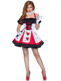 Leg Avenue Sexy Heart Queen Costume in Red 