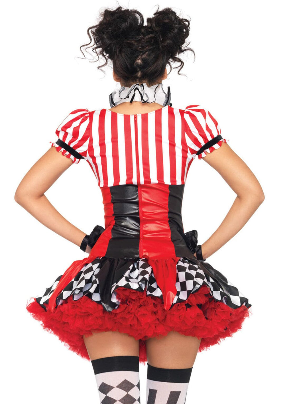 Leg Avenue Harlequin Clown Costume in Black 