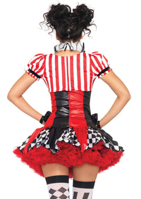 Leg Avenue Harlequin Clown Costume in Black 