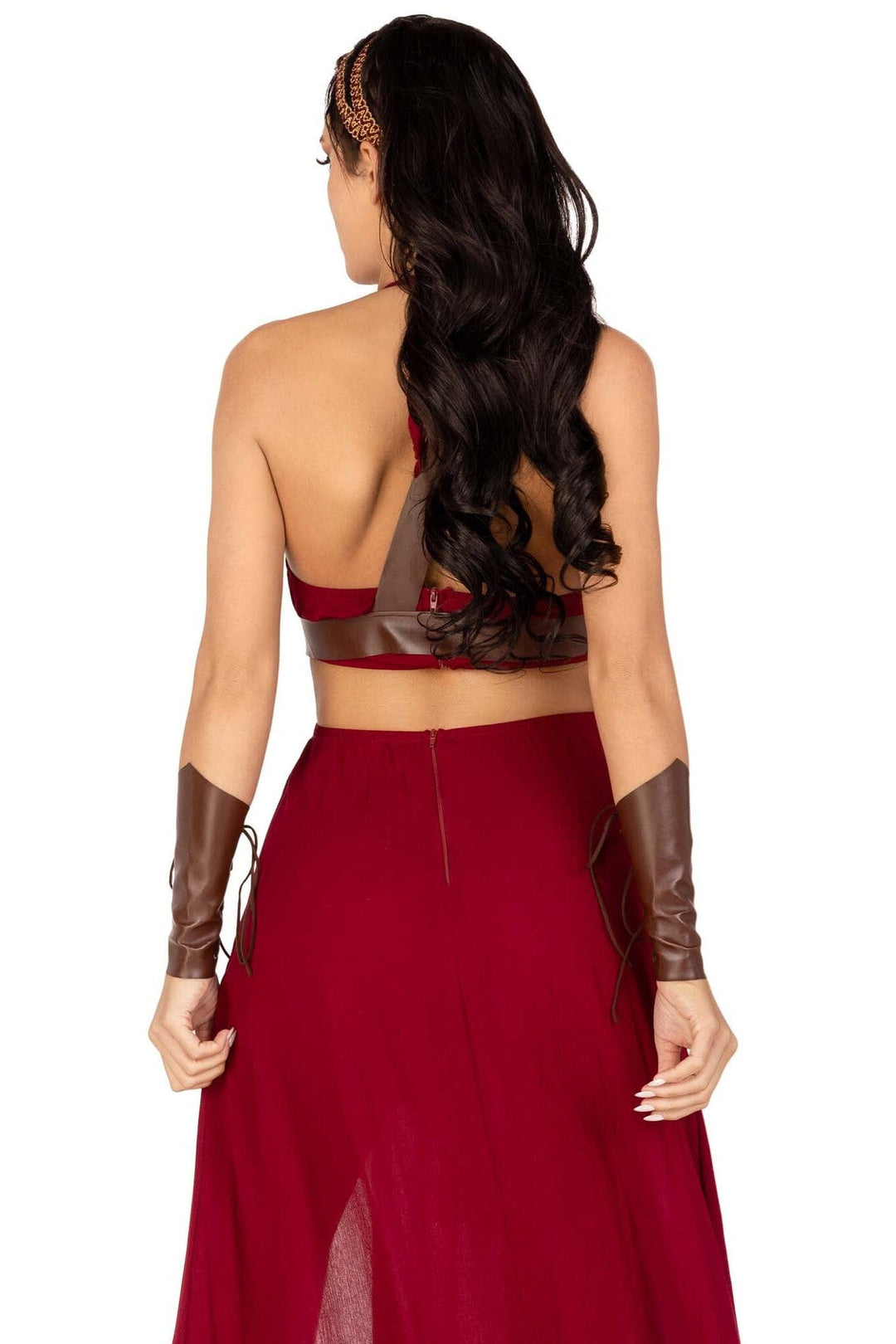 Leg Avenue 4 Piece Warrior Maiden in Burgundy 