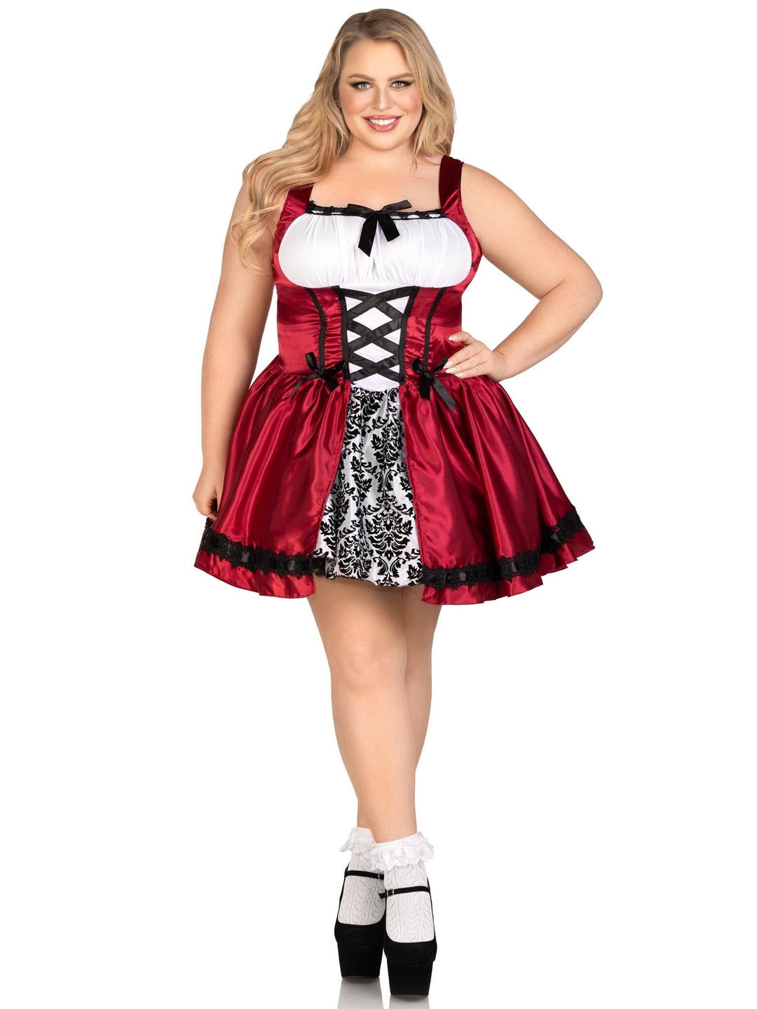 Plus Size Gothic Red Riding Hood Costume-Fairytale Costumes-SEXYSHOES.COM