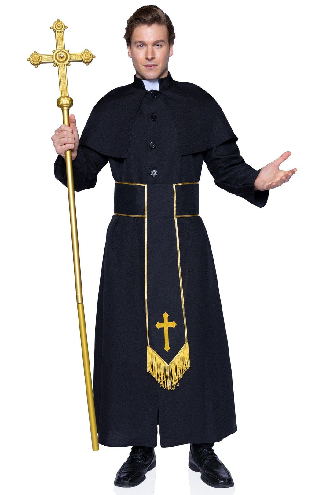 2 Piece Priest Costume-Uniformed Costumes-SEXYSHOES.COM