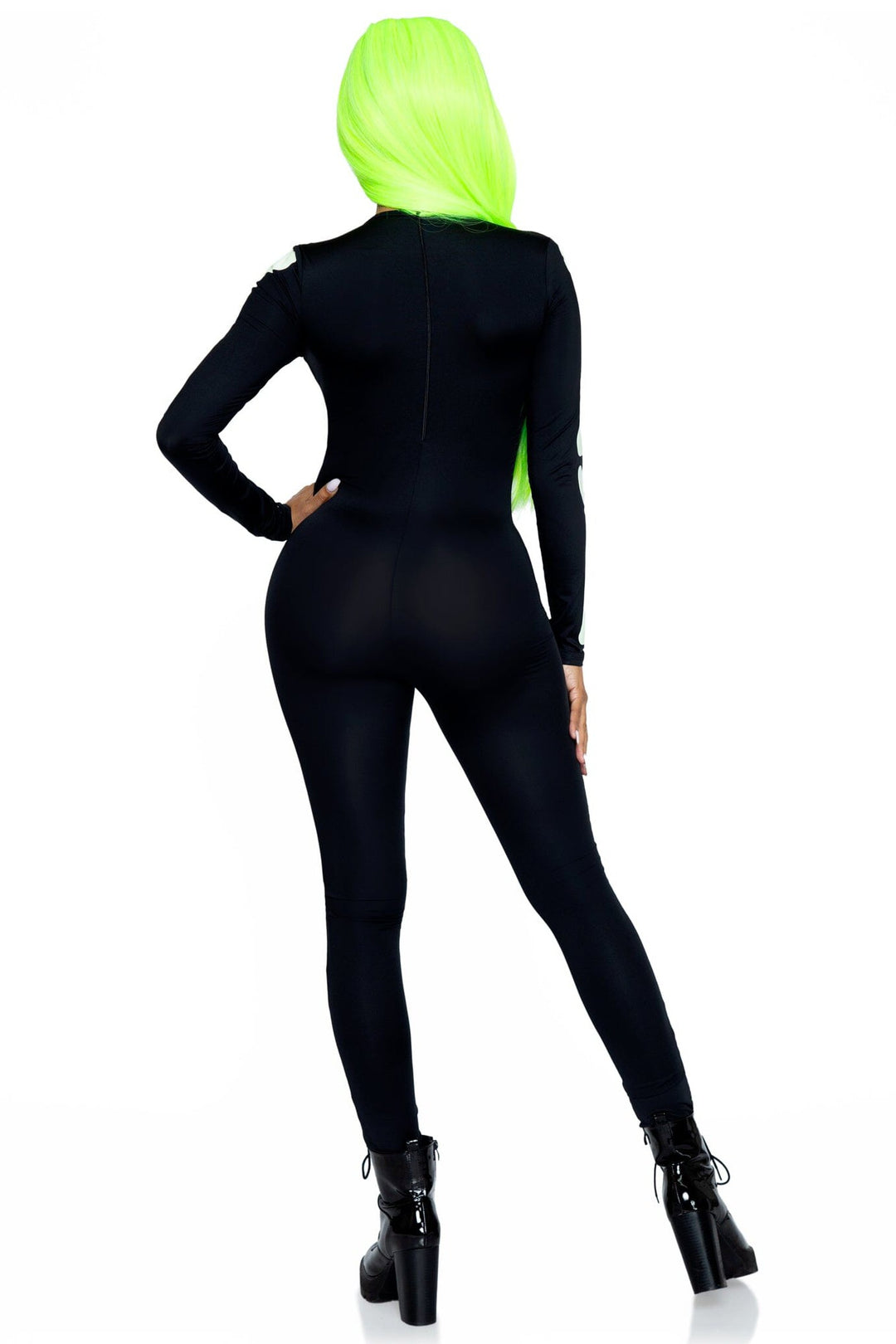 Glow In the Dark Skeleton Catsuit-Other Costumes-SEXYSHOES.COM
