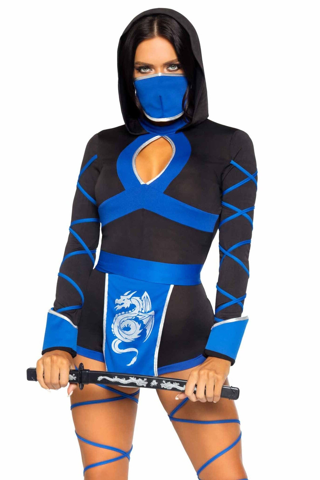 Leg Avenue 3PC. Dragon Ninja in Black 