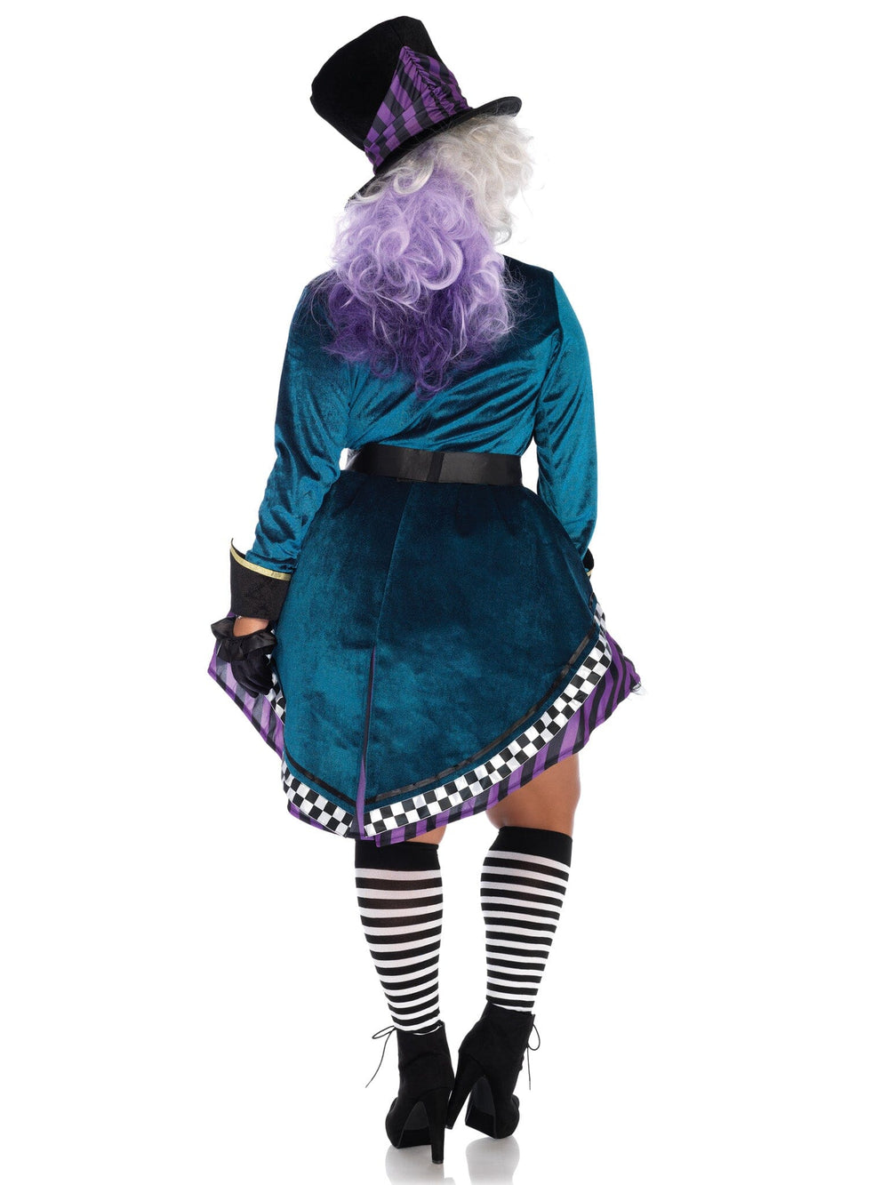 Leg Avenue Plus Size Delightful Hatter Costume in Multi 