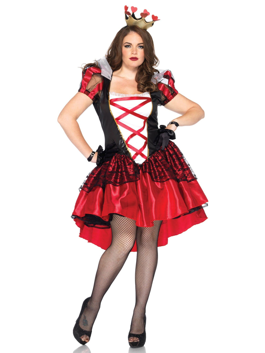 Leg Avenue Plus Size Royal Red Queen Costume in Black  from SexyShoes.com