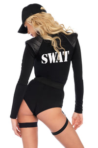 Leg Avenue 5 Piece SWAT Team Babe in Black 