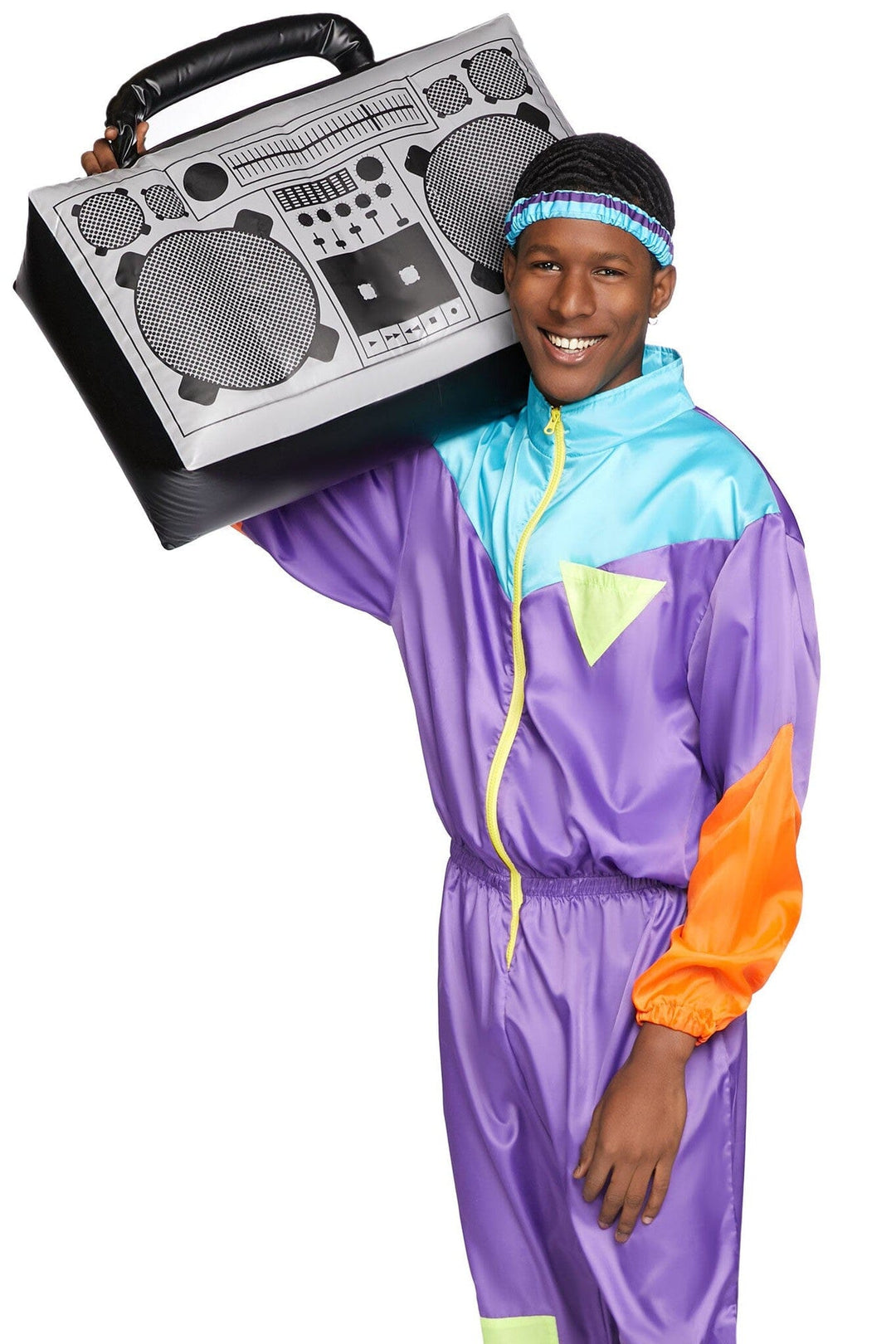 Leg Avenue 2 Piece Awesome 80s Track Suit in Multi 