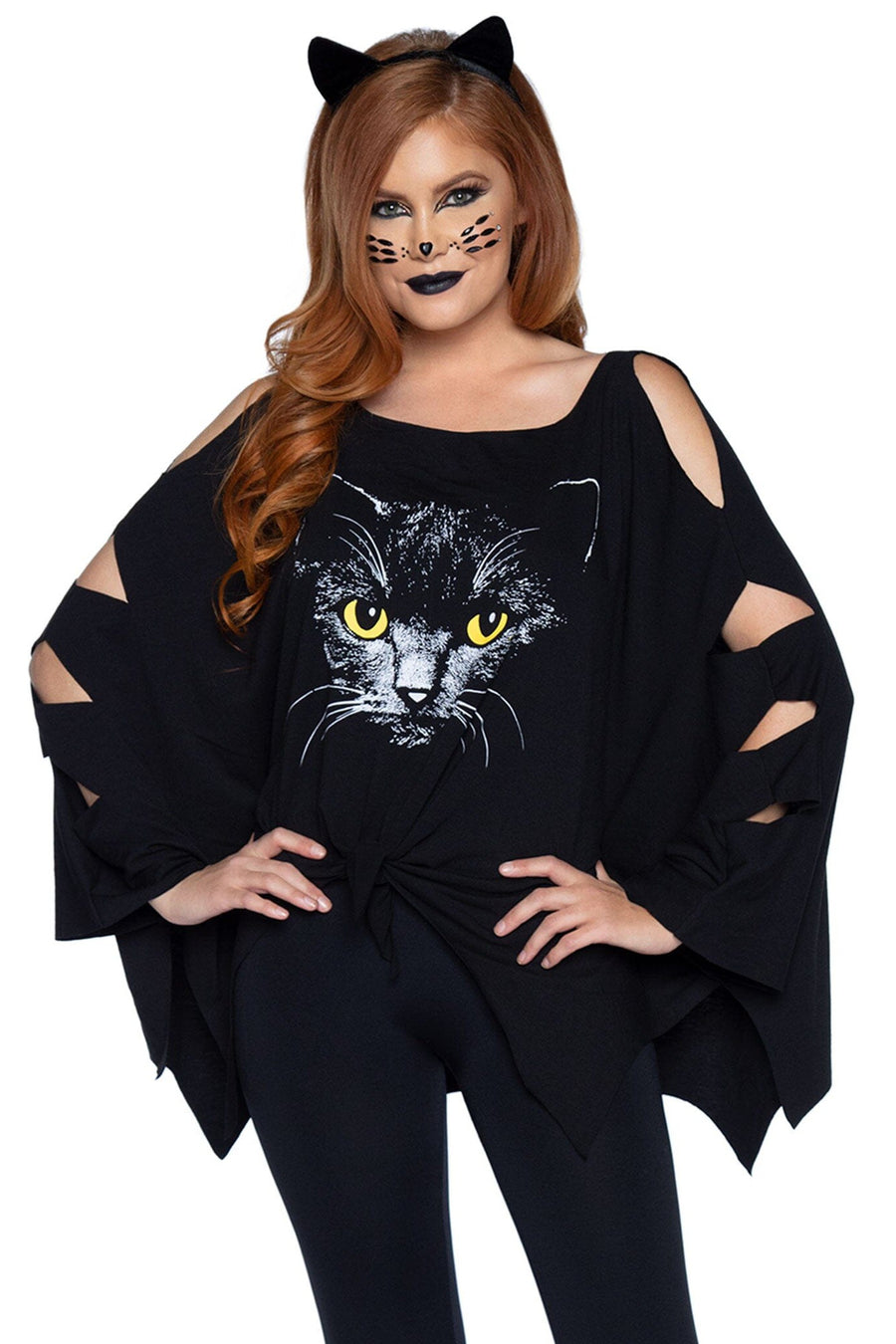 2 Piece Cat Poncho Costume-Animal Costumes-SEXYSHOES.COM