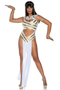 Leg Avenue 2 Piece Egyptian Goddess Costume in White  from SexyShoes.com