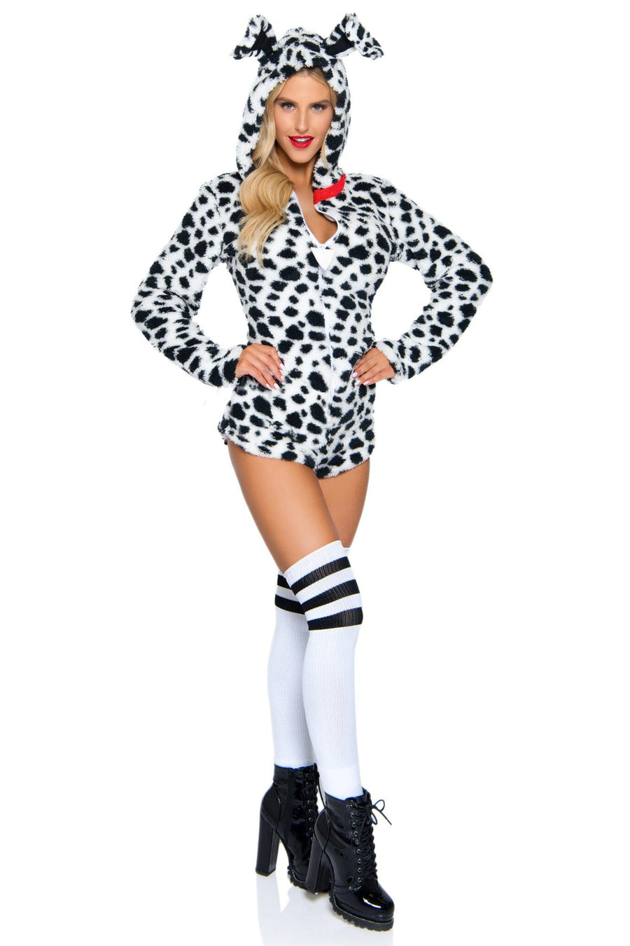 Leg Avenue Darling Dalmatian Costume in Black 
