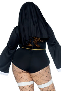 Leg Avenue 4 Piece Sister Sin in Black 